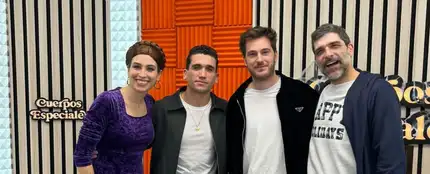 Eva Soriano y Nacho García con Manu Vega y Jaime Lorente. Eva Soriano y Nacho García con Manu Vega y Jaime Lorente.