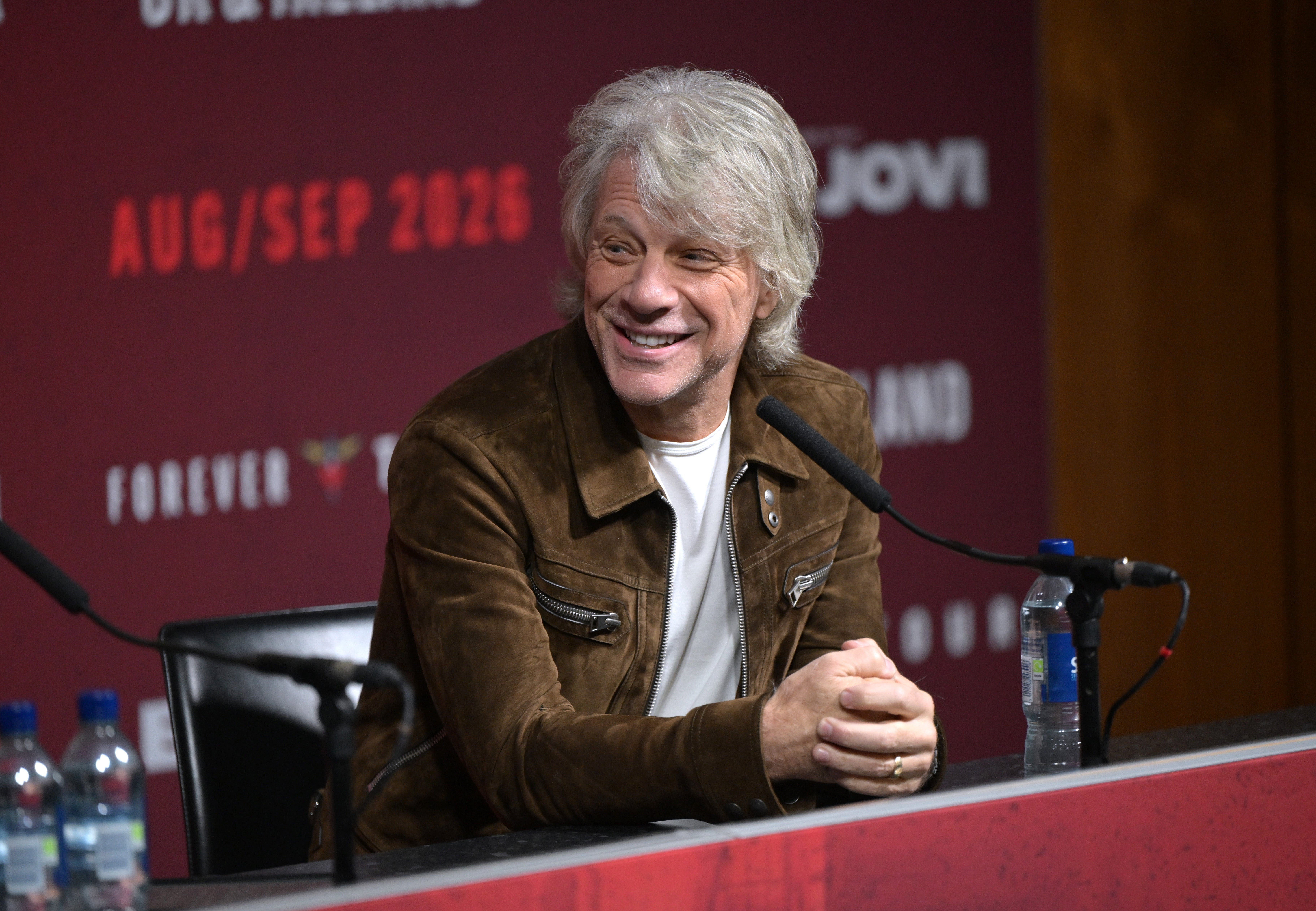 Jon Bon Jovi en la rueda de prensa sobre su nueva gira Jon Bon Jovi en la rueda de prensa sobre su nueva gira