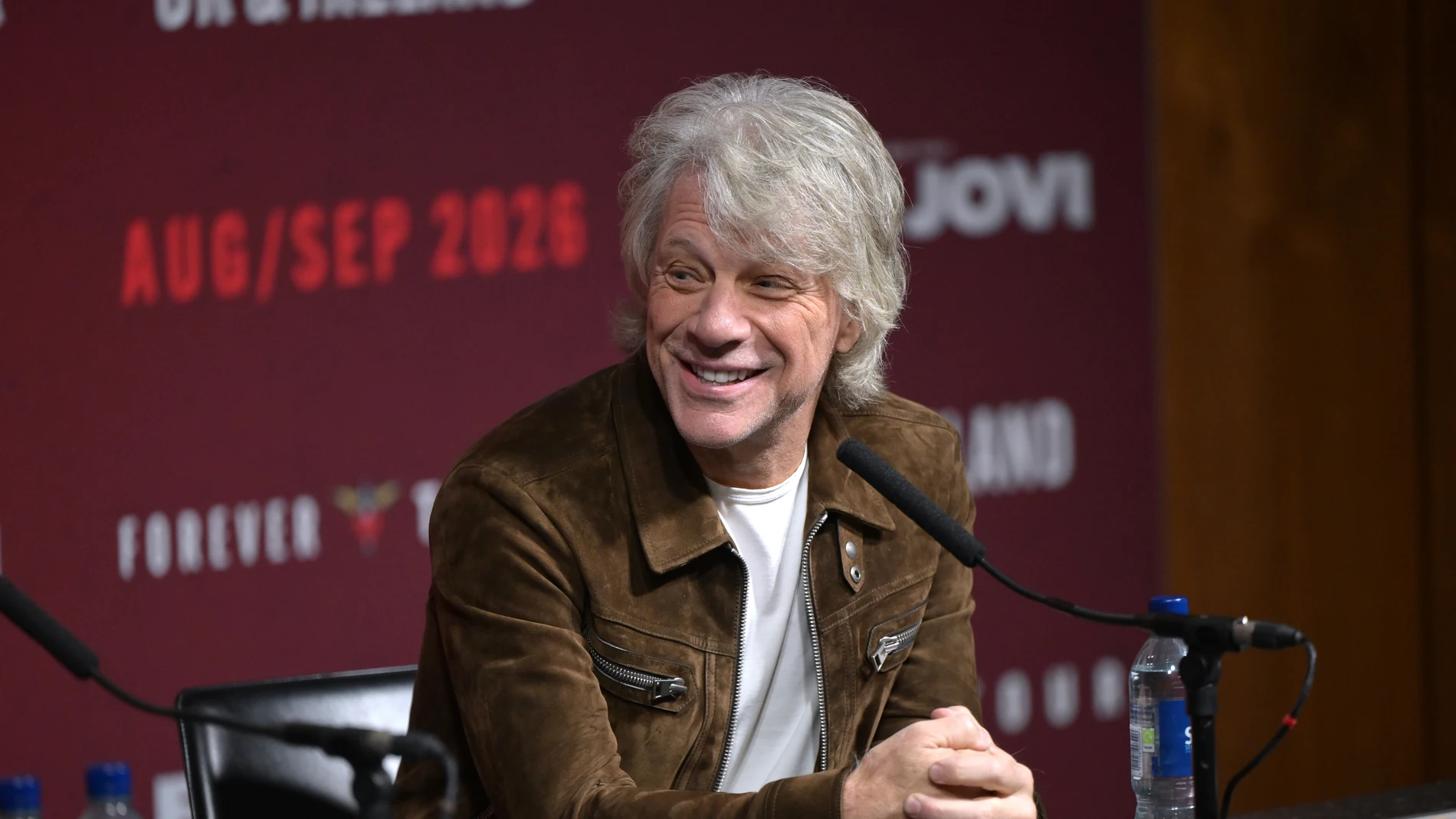 Jon Bon Jovi en la rueda de prensa sobre su nueva gira Jon Bon Jovi en la rueda de prensa sobre su nueva gira