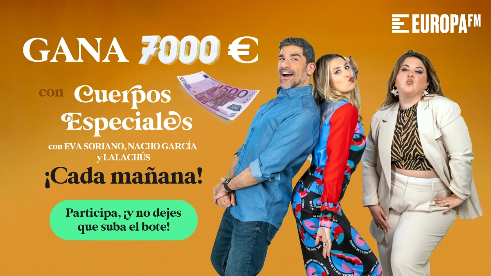 Participa en 'Pilla la cita y gana la guita' y llévate un premio de 7.000 euros con 'Cuerpos especiales' Participa en 'Pilla la cita y gana la guita' y llévate un premio de 7.000 euros con 'Cuerpos especiales'