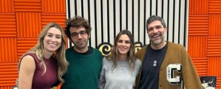 David Verdaguer y Amaia Salamanca con Eva Soriano y Nacho García