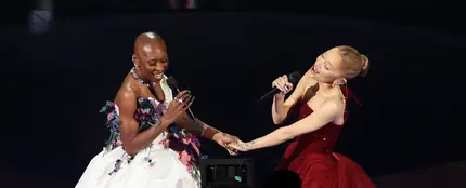 Ariana Grande y Cynthia Erivo, en los Premios Oscar 2025. Ariana Grande y Cynthia Erivo, en los Premios Oscar 2025.