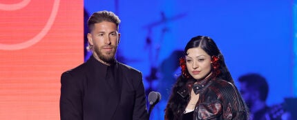 Sergio Ramos y Mon Laferte, en los Latin Grammy 2023. Sergio Ramos y Mon Laferte, en los Latin Grammy 2023.