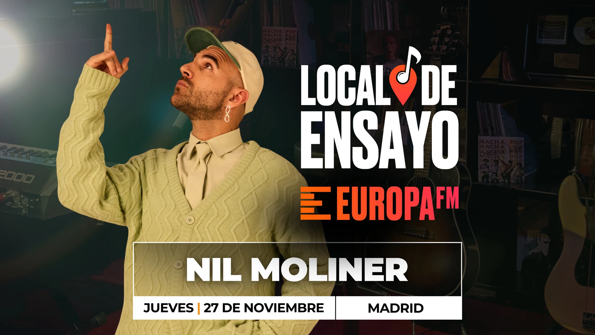Nil Moliner cumple su promesa y se viene al Local de Ensayo Europa FM Nil Moliner cumple su promesa y se viene al Local de Ensayo Europa FM