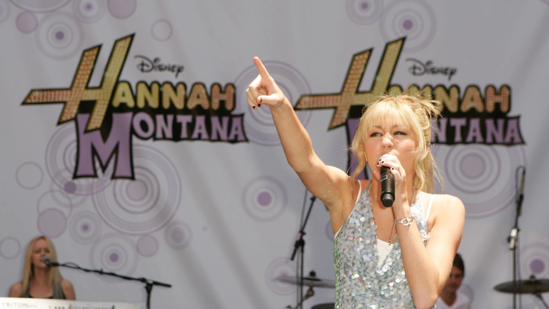 Miley Cyrus como 'Hannah Montana' en 2007 Miley Cyrus como 'Hannah Montana' en 2007