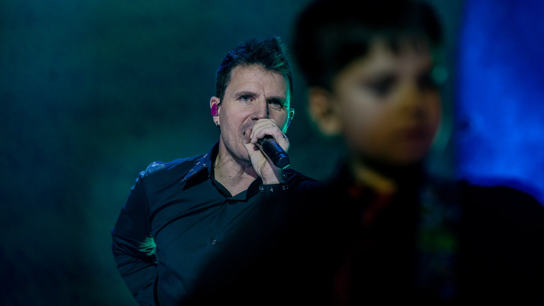 Dani Martín con Oli en el Movistar Arena de Madrid Dani Martín con Oli en el Movistar Arena de Madrid