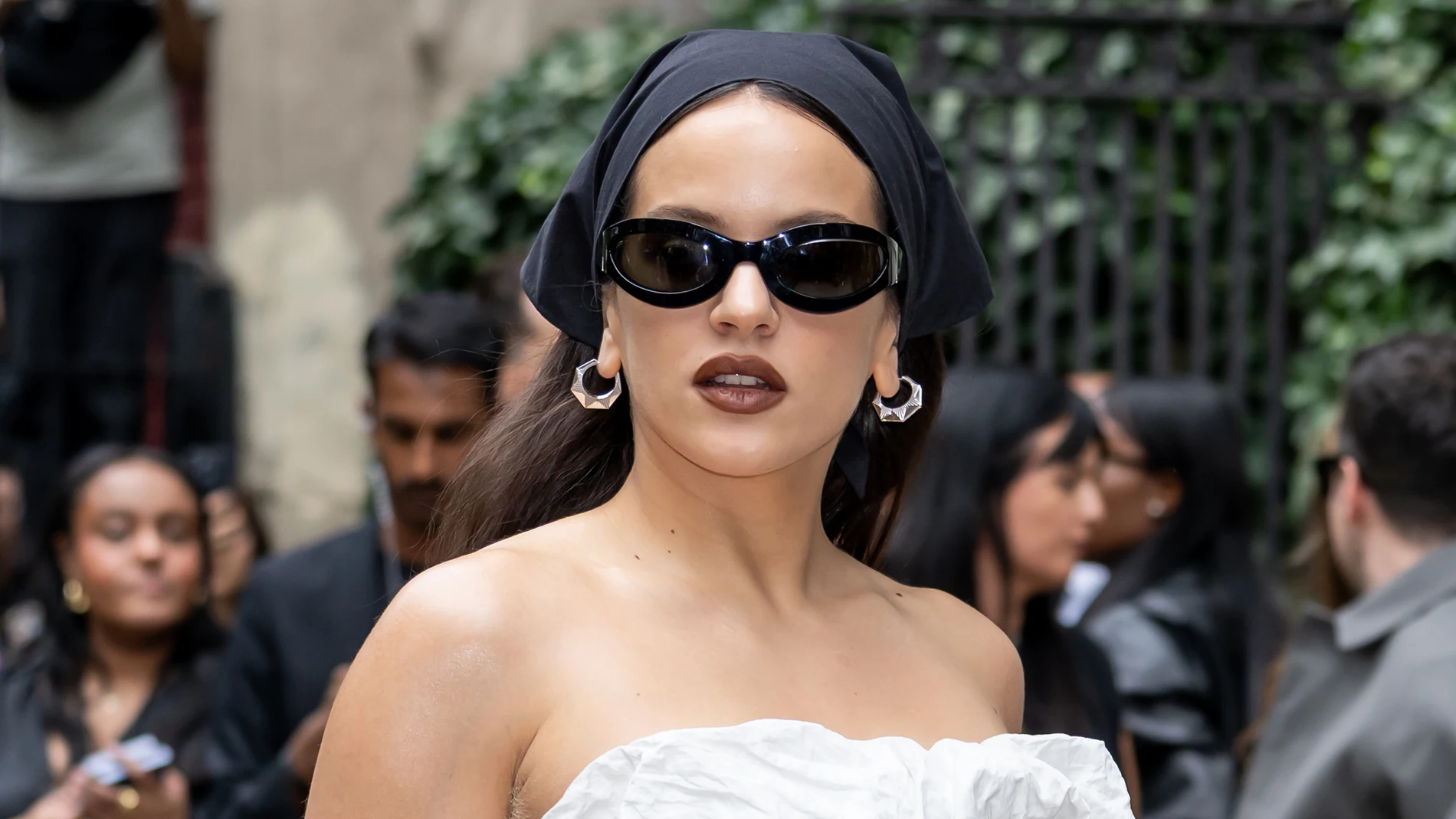 Rosalía llegando a un evento de la New York Fashion Week Rosalía llegando a un evento de la New York Fashion Week