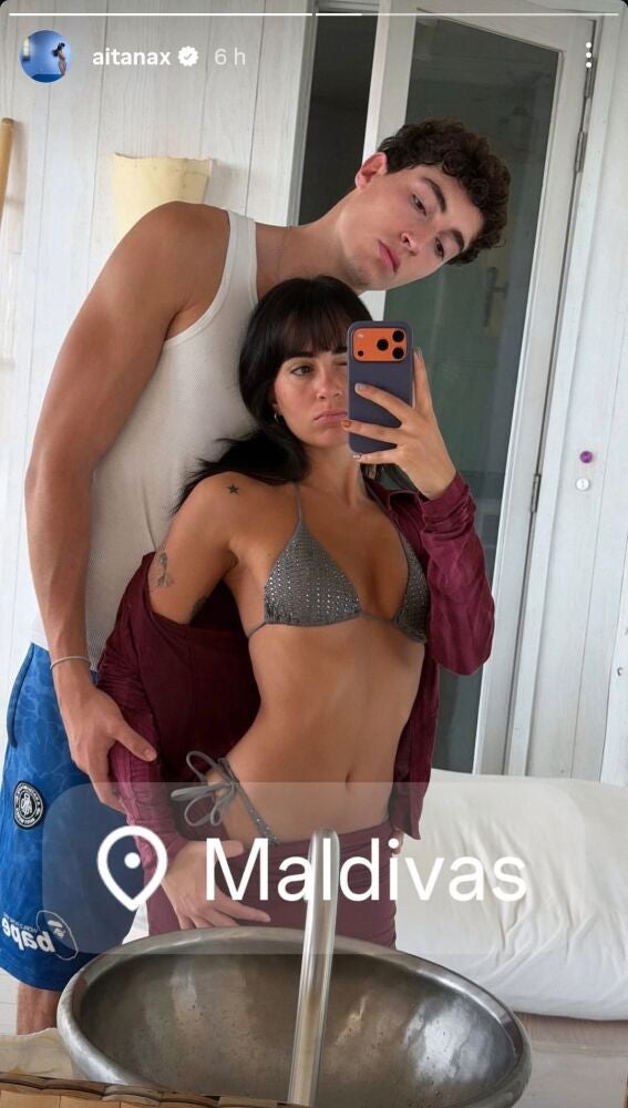 Aitana y Plex en Maldivas