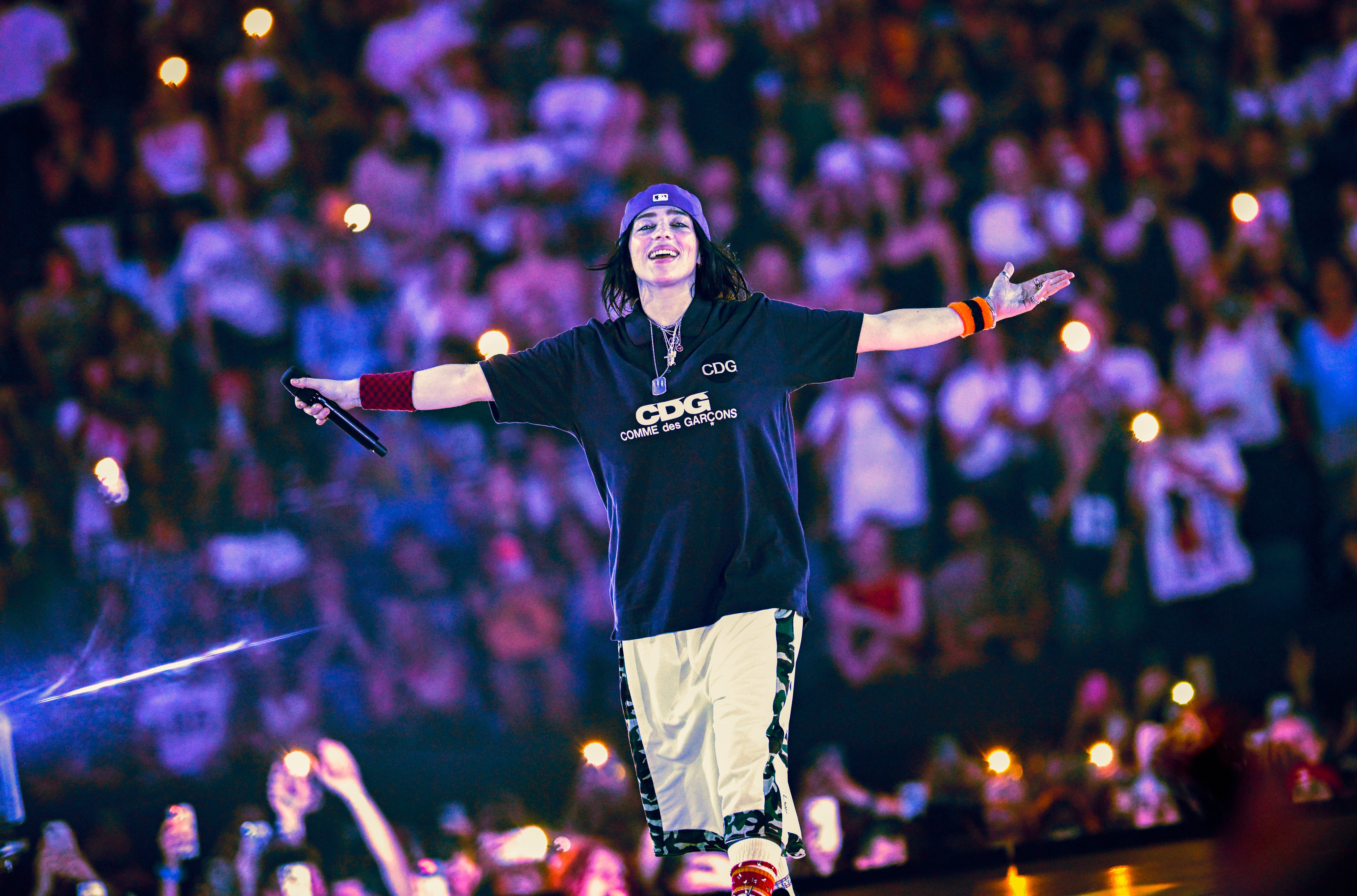 Billie Eilish actuando en el The O2 Arena Billie Eilish actuando en el The O2 Arena