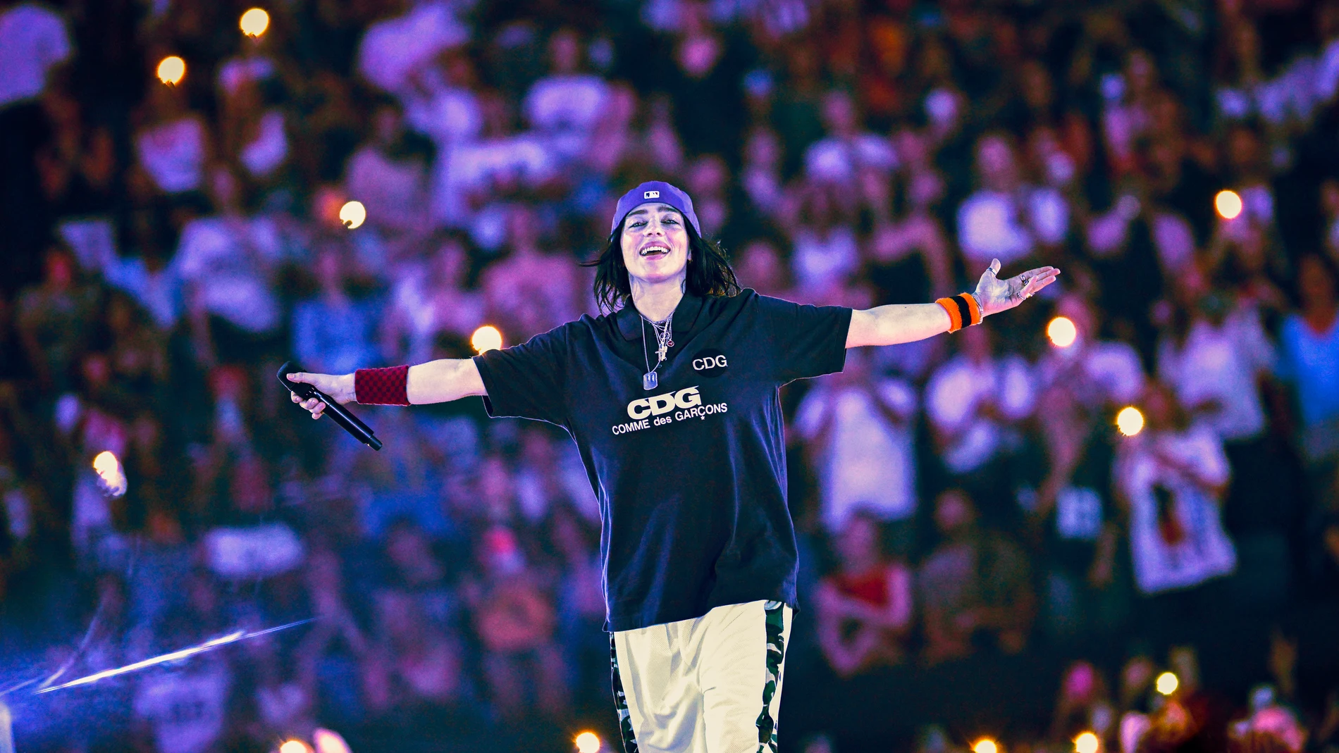 Billie Eilish actuando en el The O2 Arena Billie Eilish actuando en el The O2 Arena