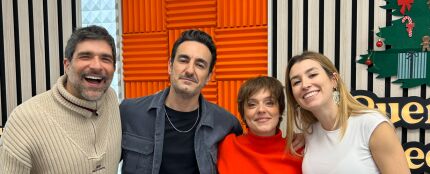 Miki Esparb&eacute; y Mar&iacute;a Rodr&iacute;guez Soto con Eva Soriano y Nacho Garc&iacute;a
