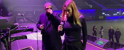 Antonio Orozco y Eva Soriano en el Movistar Arena de Madrid Antonio Orozco y Eva Soriano en el Movistar Arena de Madrid