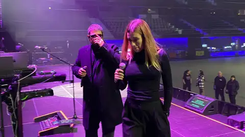 Antonio Orozco y Eva Soriano en el Movistar Arena de Madrid Antonio Orozco y Eva Soriano en el Movistar Arena de Madrid