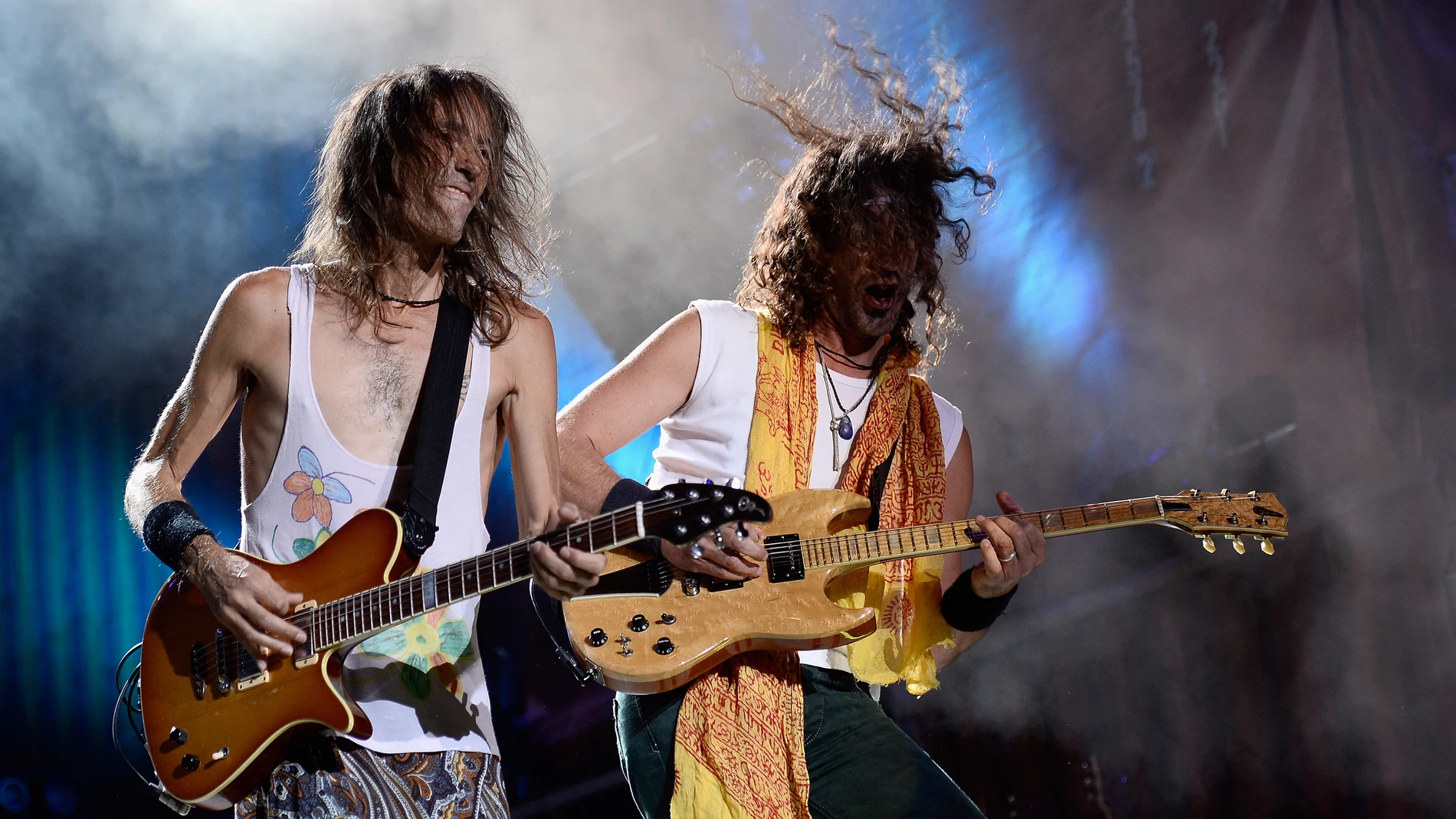 Robe Iniesta e Inaki 'Uoho' Antón, de Extremoduro, en 2014 Robe Iniesta e Inaki 'Uoho' Antón, de Extremoduro, en 2014