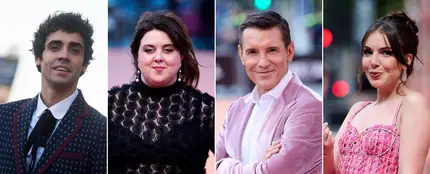 Javier Ambrossi, Lalachús, Jesús Vázquez e Inés Hernand, presentadores del Benidorm Fest 2026 Javier Ambrossi, Lalachús, Jesús Vázquez e Inés Hernand, presentadores del Benidorm Fest 2026