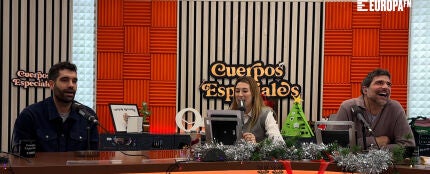 Tamar Novas con Eva Soriano y Nacho García en Cuerpos especiales Tamar Novas con Eva Soriano y Nacho García en Cuerpos especiales