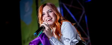 Leire Martínez actuando durante un evento del Orgullo de Madrid Leire Martínez actuando durante un evento del Orgullo de Madrid
