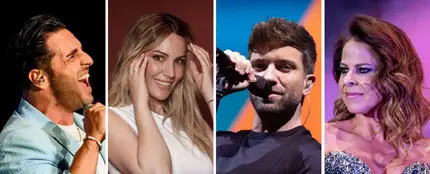 David Bustamante, Edurne, Pablo Alborán y Pastora Soler David Bustamante, Edurne, Pablo Alborán y Pastora Soler