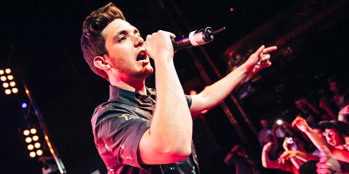 C. Tangana actuando con Agorazein en 2013 en Madrid