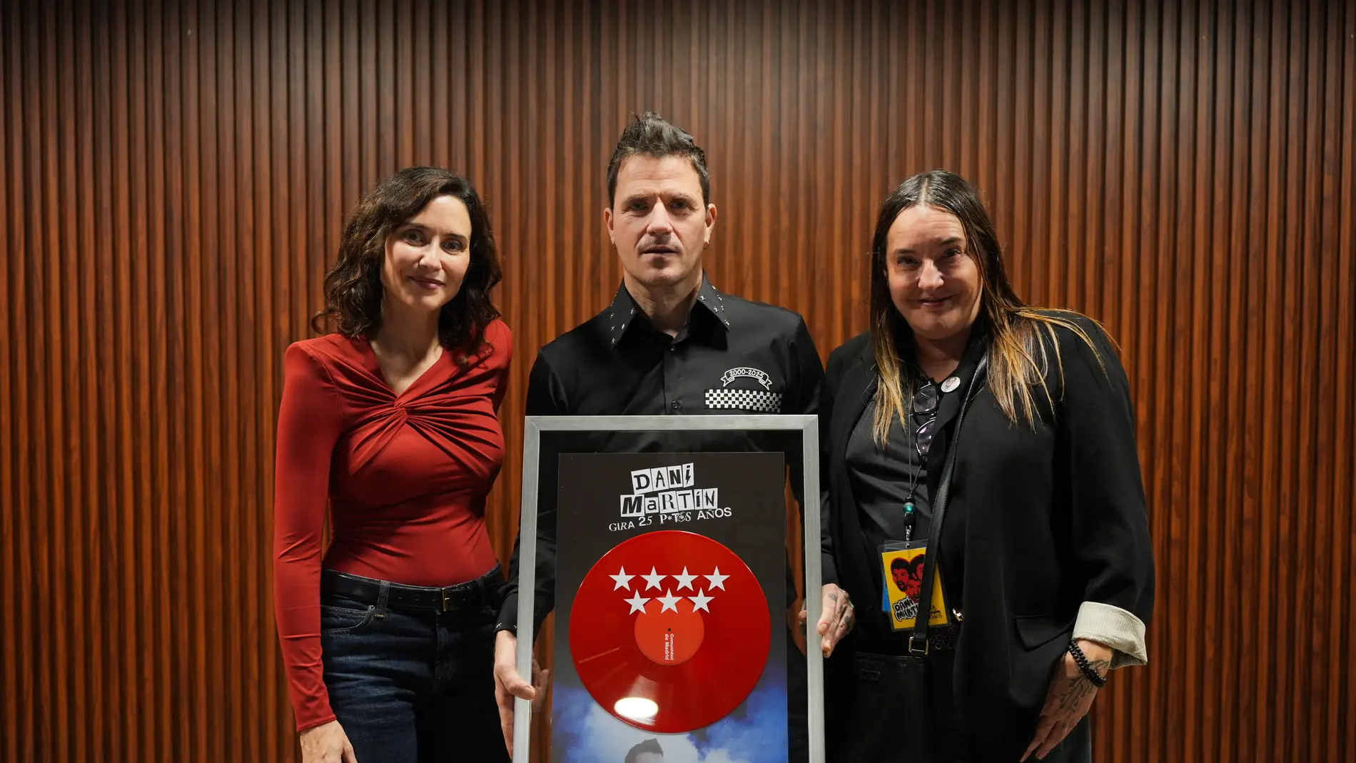 Homenaje de la Comunidad de Madrid a Dani Martín Homenaje de la Comunidad de Madrid a Dani Martín