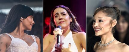 Aitana, Valeria Castro y Ariana Grande