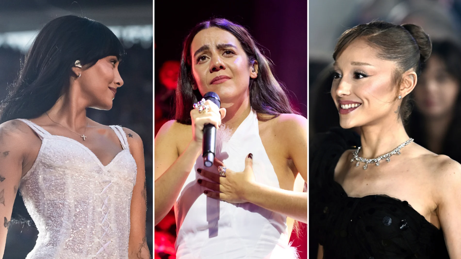 Aitana, Valeria Castro y Ariana Grande Aitana, Valeria Castro y Ariana Grande