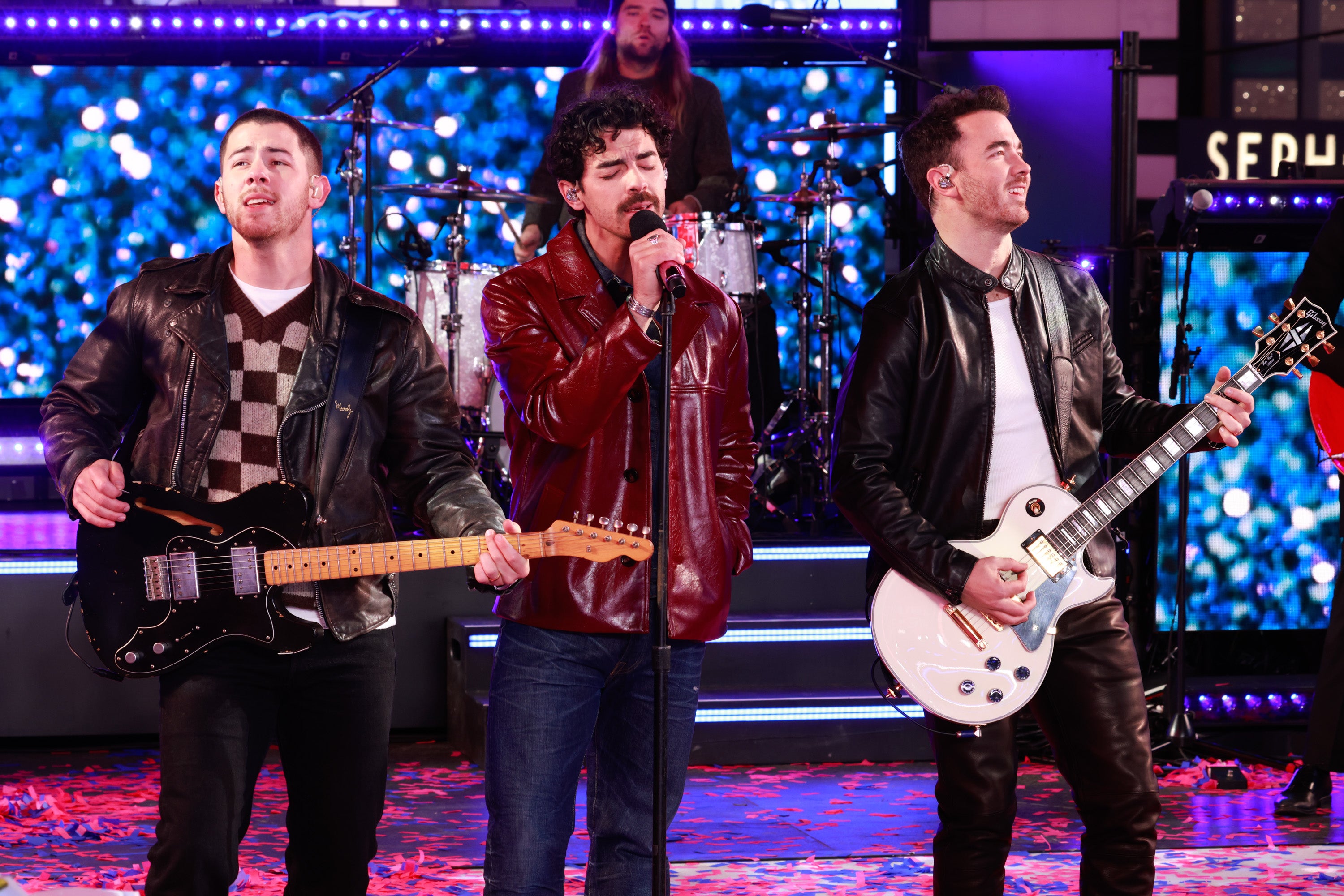 Los Jonas Brothers durante el 'New year's rockin' eve' de 2024/2025 Los Jonas Brothers durante el 'New year's rockin' eve' de 2024/2025