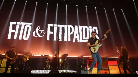 Una imagen del concierto del 29 de diciembre de 2025 de Fito & Fitipaldis en Madrid