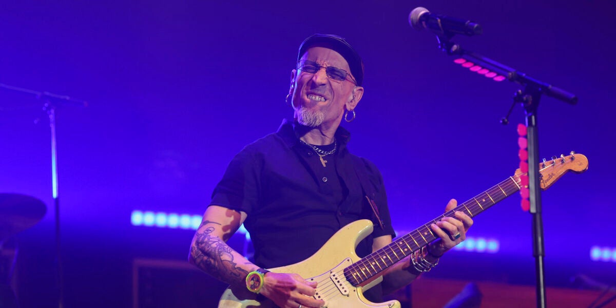 Fito Cabrales, en el concierto de Fito & Fitipaldis el 29 de diciembre de 2025 en Madrid.