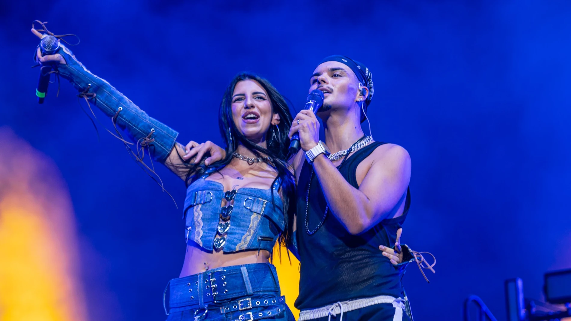 Naiara y Abraham Mateo, en 2024 Naiara y Abraham Mateo, en 2024