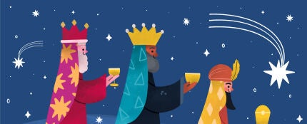 Ilustraci&oacute;n de los Reyes Magos