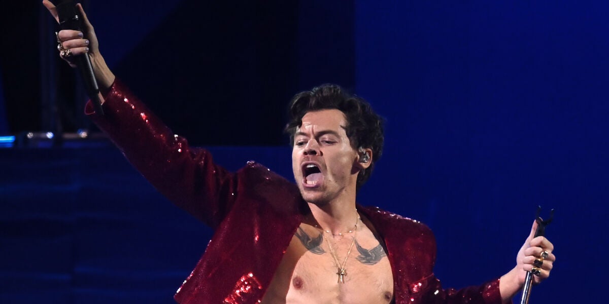 Harry Styles, el 11 de febrero de 2023 en los Brit Awards.
