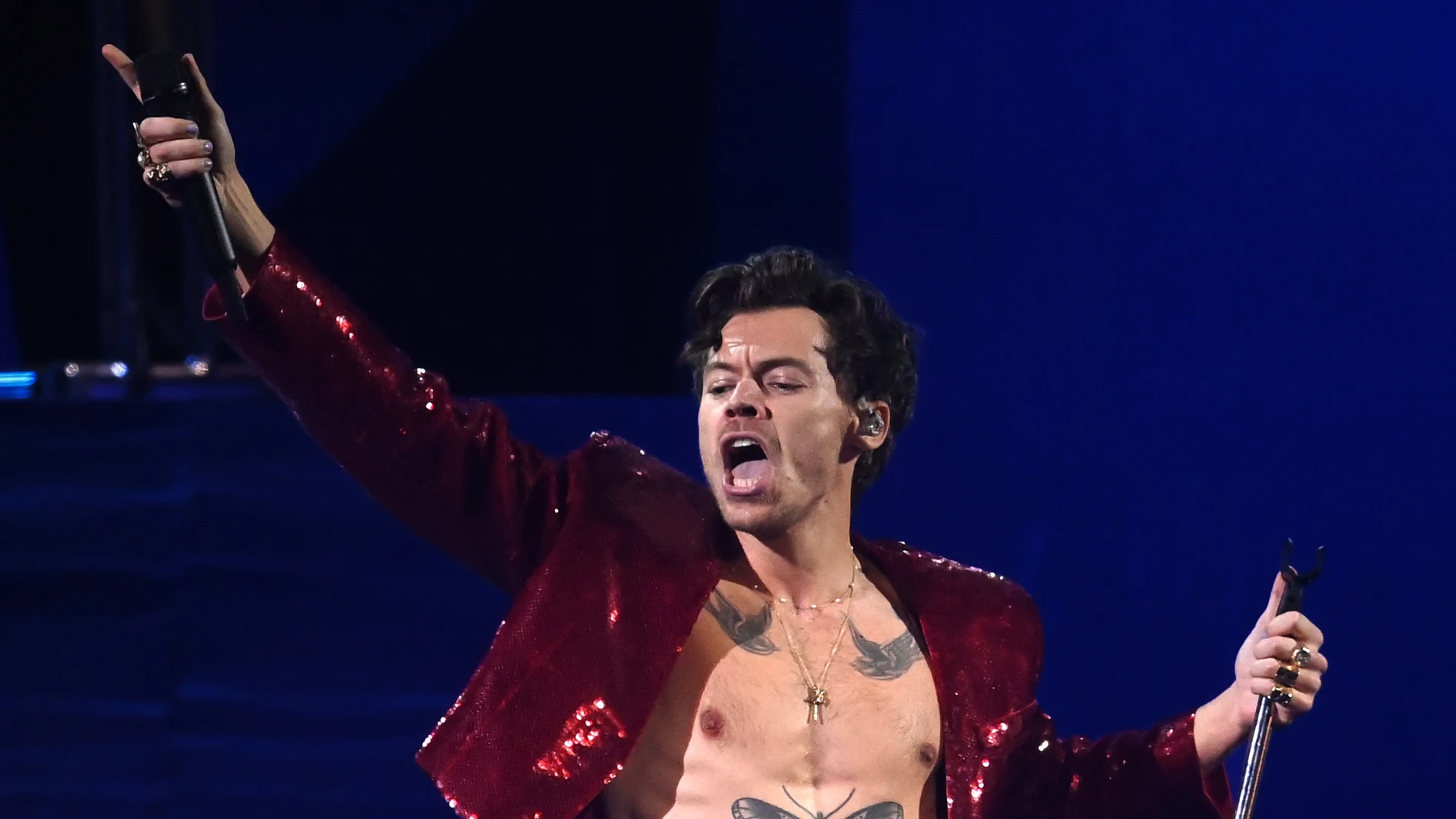 Harry Styles, el 11 de febrero de 2023 en los Brit Awards. Harry Styles, el 11 de febrero de 2023 en los Brit Awards.