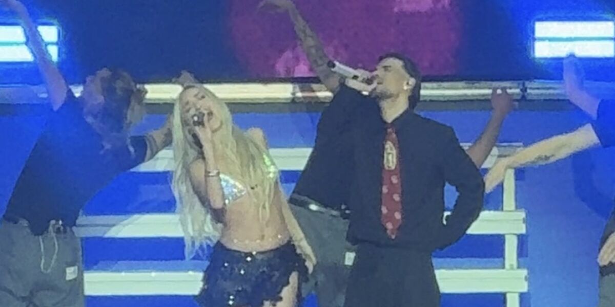 Ana Mena y Abraham Mateo en el Movistar Arena de Madrid