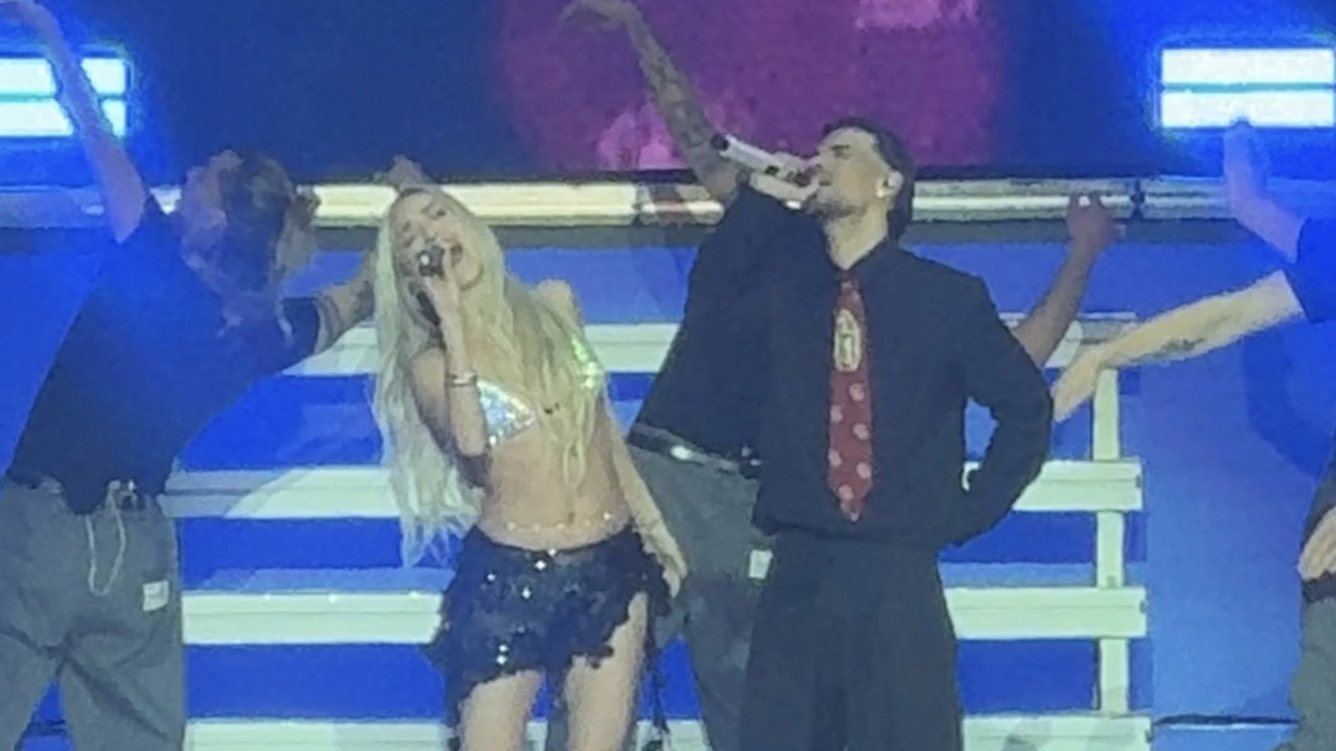 Ana Mena y Abraham Mateo en el Movistar Arena de Madrid Ana Mena y Abraham Mateo en el Movistar Arena de Madrid