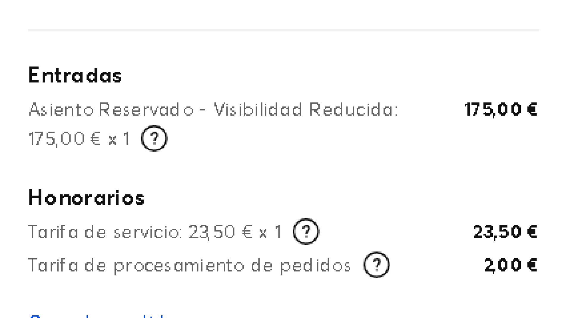 Entradas Platinum 11 de julio