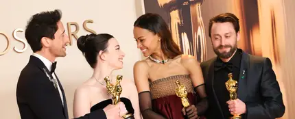 Adrien Brody, Mikey Madison, Zoe Saldana y Kieran Culkin en los Premios Oscar 2025 Adrien Brody, Mikey Madison, Zoe Saldana y Kieran Culkin en los Premios Oscar 2025