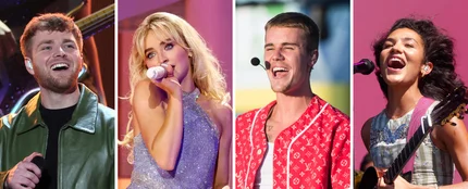 Alex Warren, Sabrina Carpenter, Justin Bieber y Olivia Dean Alex Warren, Sabrina Carpenter, Justin Bieber y Olivia Dean