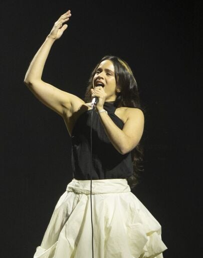 Rosalía en el concierto por Palestina de Barcelona