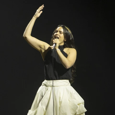 Rosalía en el concierto por Palestina de Barcelona Rosalía en el concierto por Palestina de Barcelona