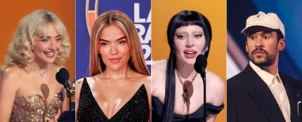 Sabrina Carpenter, Karol G, Lady Gaga y Bad Bunny, favoritos en los Grammy 2026