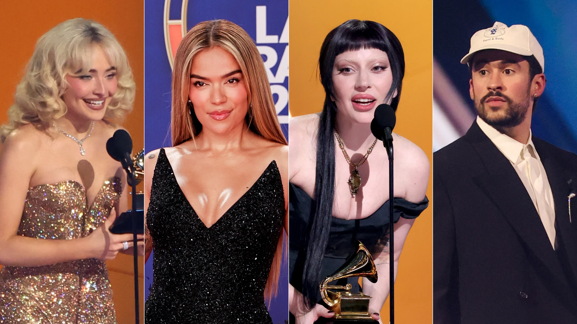 Sabrina Carpenter, Karol G, Lady Gaga y Bad Bunny, favoritos en los Grammy 2026 Sabrina Carpenter, Karol G, Lady Gaga y Bad Bunny, favoritos en los Grammy 2026