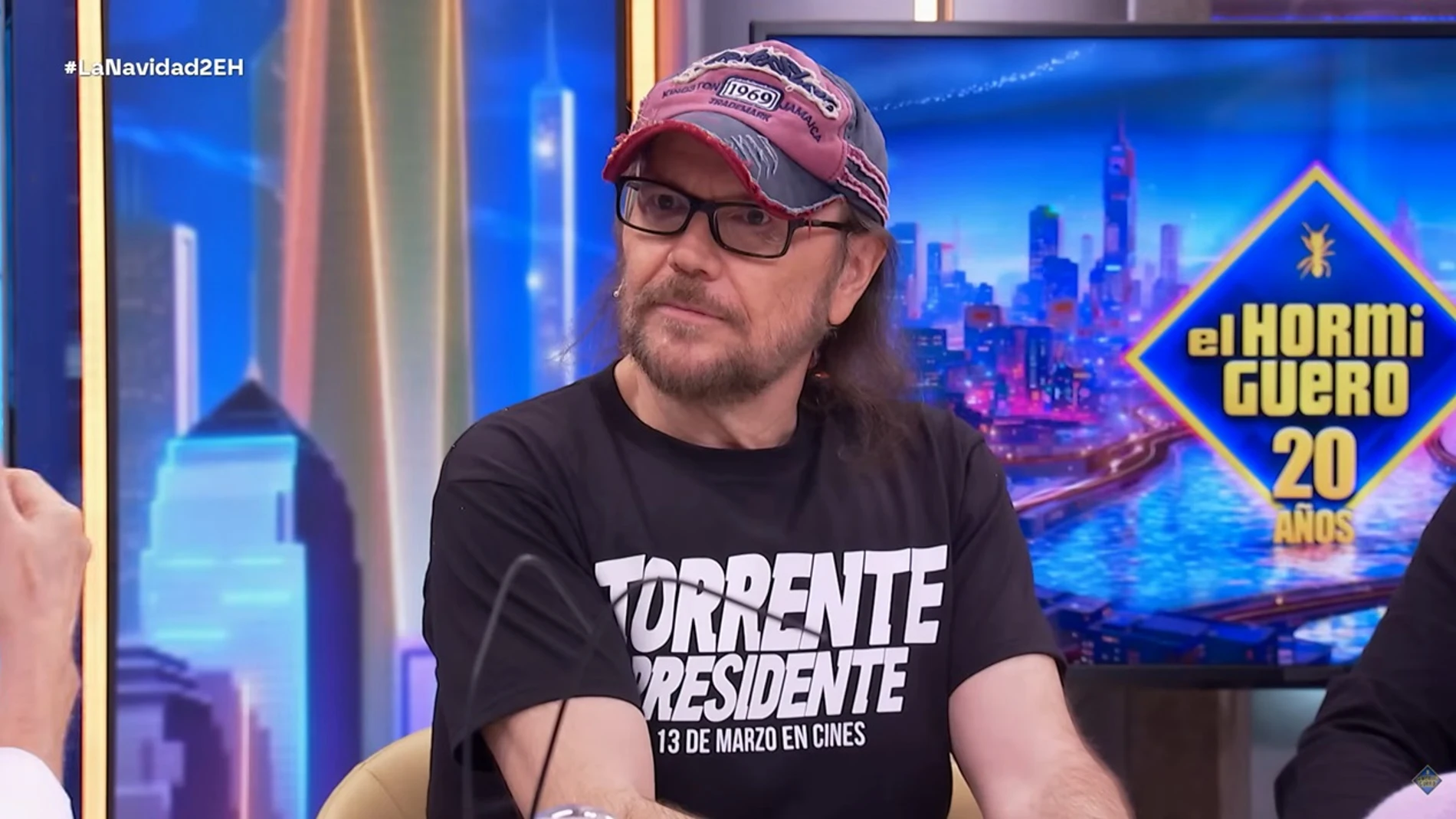 Santiago Segura en 'El Hormiguero' con una camiseta de 'Torrente presidente' Santiago Segura en 'El Hormiguero' con una camiseta de 'Torrente presidente'