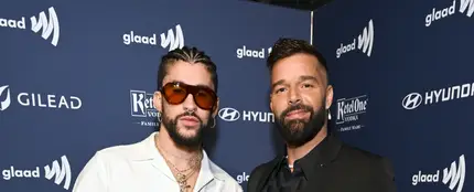 Bad Bunny y Ricky Martin, en los Premios GLAAD Media Awards de 2023. Bad Bunny y Ricky Martin, en los Premios GLAAD Media Awards de 2023.