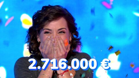 Rosa Rodríguez gana 2.716.000 euros en El Rosco, el mayor bote en la historia de Pasapalabra 
