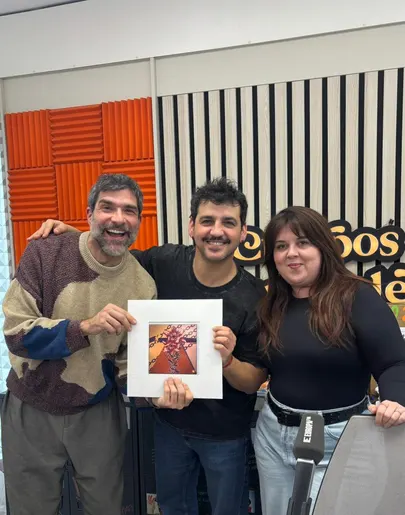 Fran Perea con Nacho García y Lalachús Fran Perea con Nacho García y Lalachús