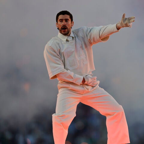 Bad Bunny, durante su actuación en el intermedio de la Super Bowl 2026