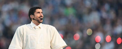 Bad Bunny durante su actuaci&oacute;n en la Super Bowl