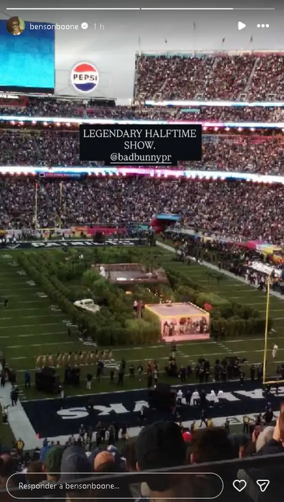 Storie de Benson Boone sobre Bad Bunny Storie de Benson Boone sobre Bad Bunny