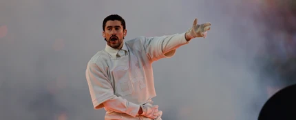 Bad Bunny, durante su actuación en el intermedio de la Super Bowl 2026 Bad Bunny, durante su actuación en el intermedio de la Super Bowl 2026